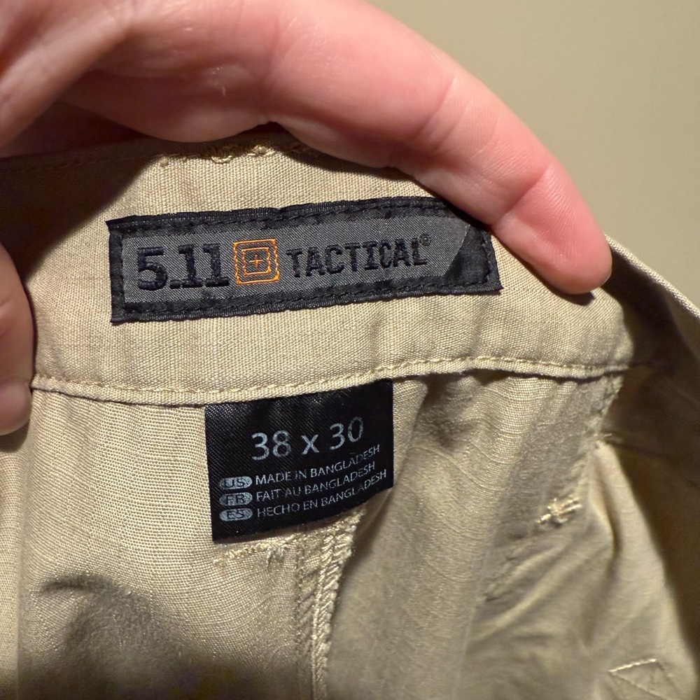 5.11 Tactical Men's Cargo Pants - Tan - Picture 6 of 6